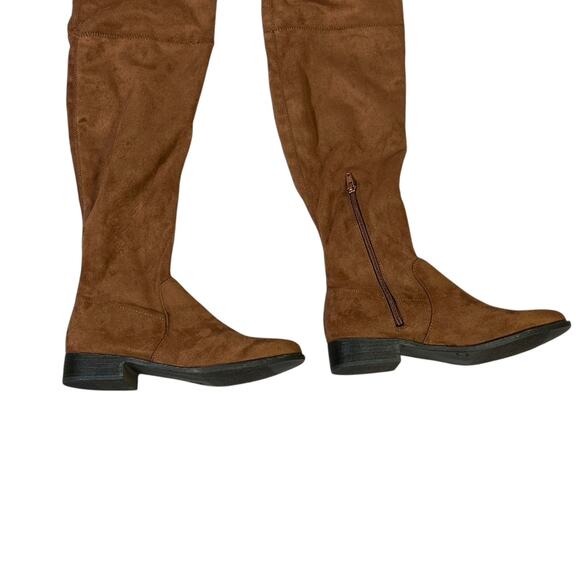 NWT A New Day Over The Knee Boots Womens 8.5 Brown 1.5" Heel Tall Chic Fall - Picture 5 of 9